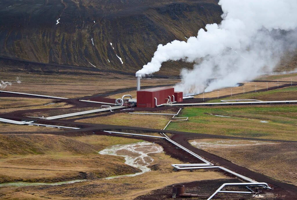 Krafla Geothermal Power Station in Iceland